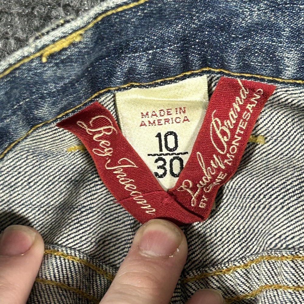 Vintage 90's Lucky Brand Bootcut Jeans Women's 10/30 Blue Denim USA #2559 - Picture 2 of 11